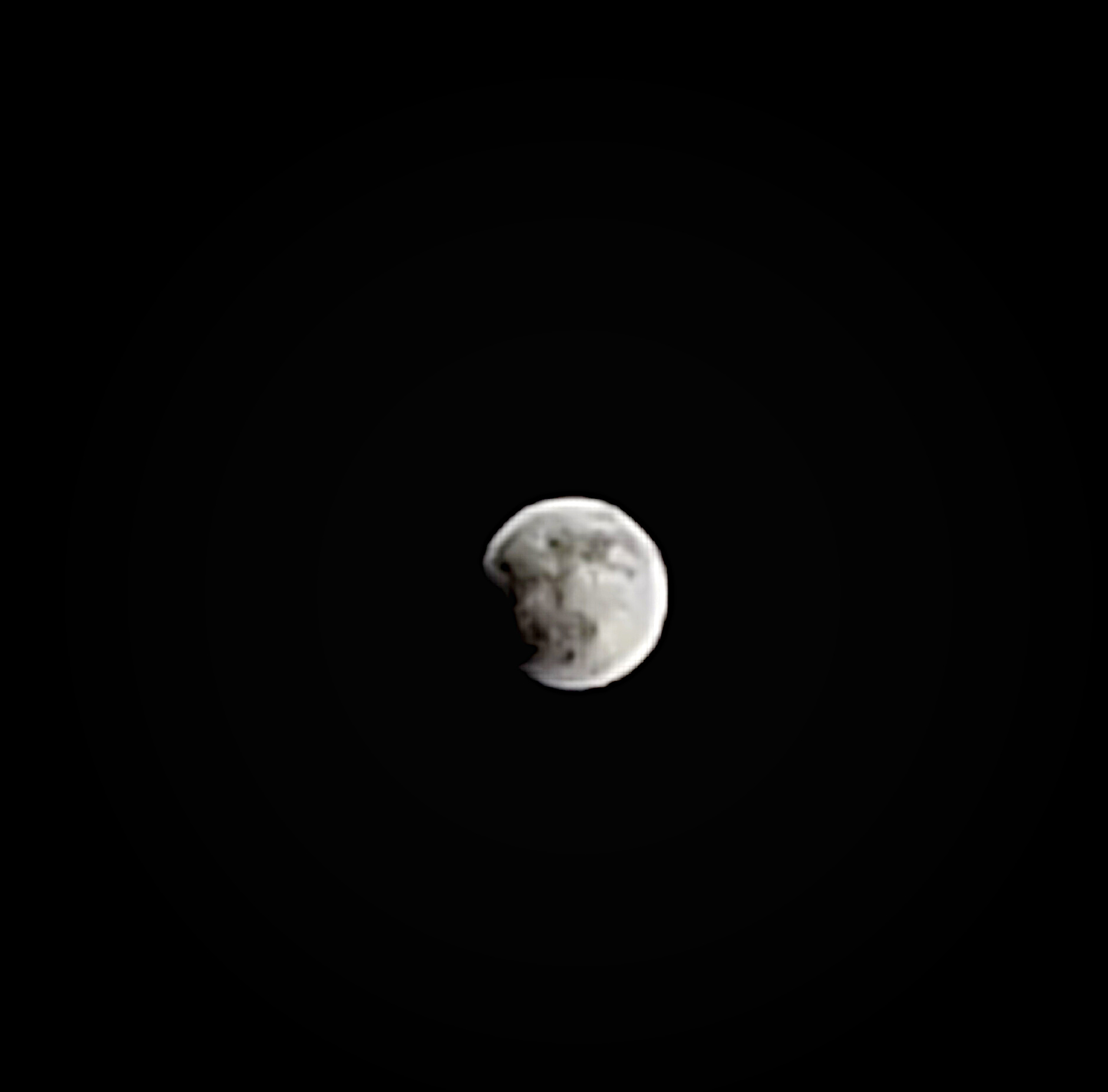 PARTIAL START ECLIPSE MOON